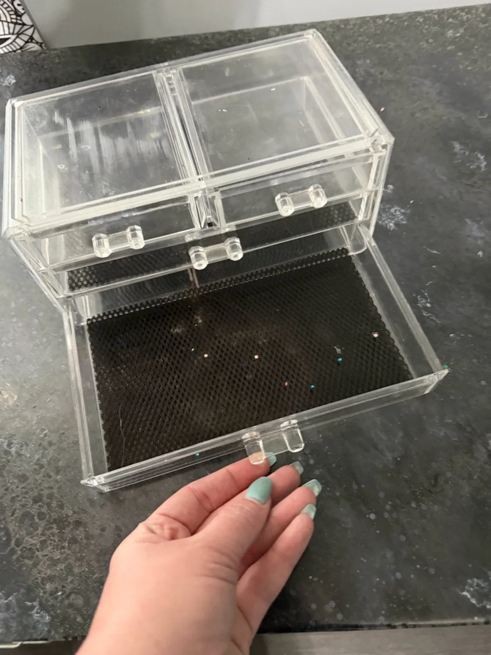 Clear Acrylic Makeup Organizer / Storage Drawers